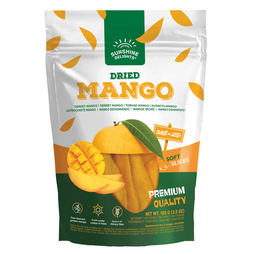 Sunshine Delights Dried Mango - Premium soft dried fruits